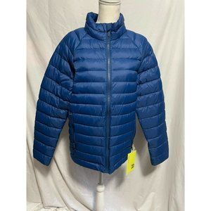 NWT - All In Motion, Men's Packable Down Puffer Jacket, Blue, Large